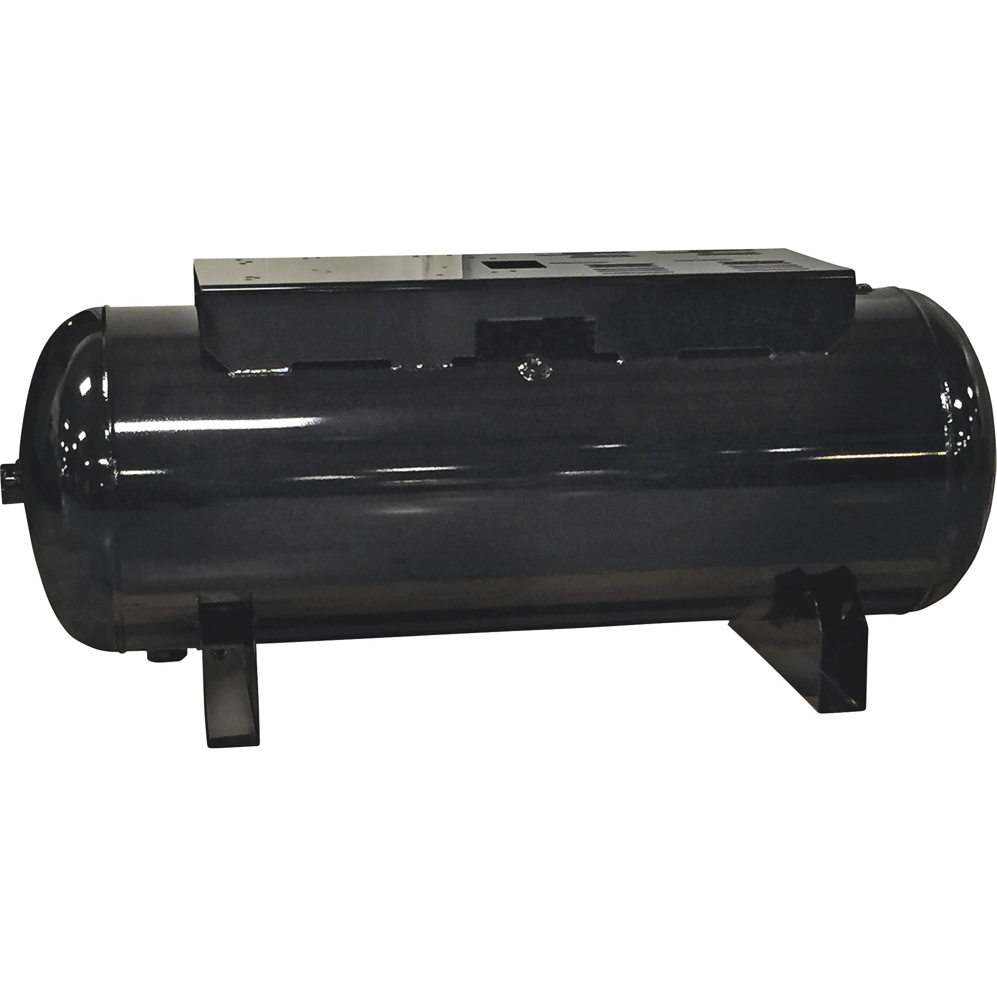 Industrial Air Horizontal Receiver Tank with Platform, 120 Gallon, 200 PSI, Model# 021-0420
